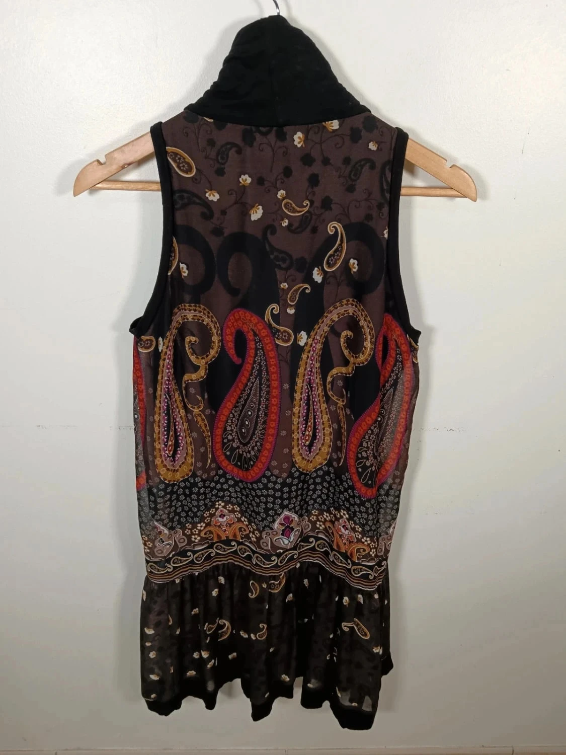 C19 vestido estampado marrón Promod 38 – photo 2